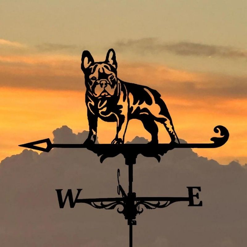 French Bull Dog Stainless Steel Weathervane MW041