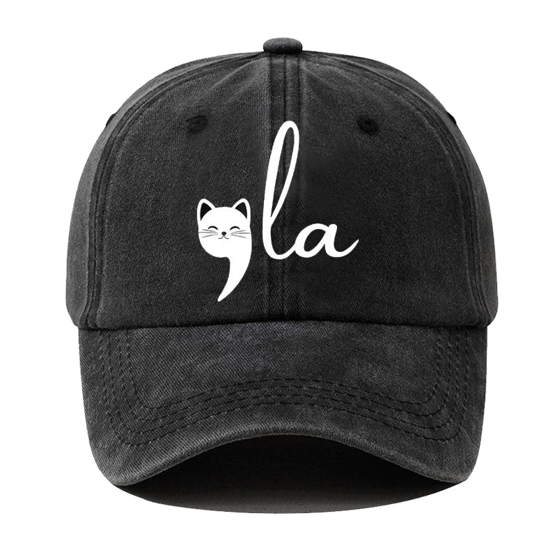 Childless Cat Lady La Print Hat