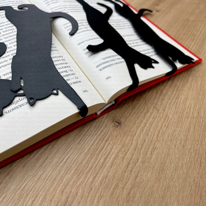 Set of 5 Metal Cat Bookmarks