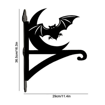 Bat And Moon Metal Hanging Bracket Plant Stand PS053