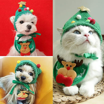 Adorable Christmas Tree Pom-Pom Hat