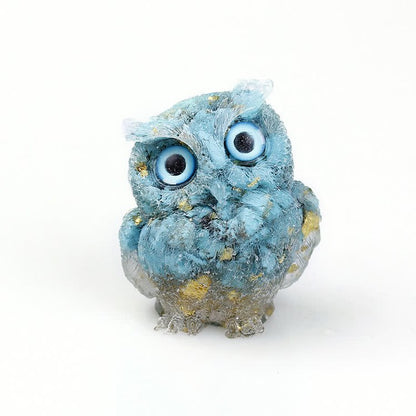 Turquoise - Handmade Natural Crystal Gemstone Owl