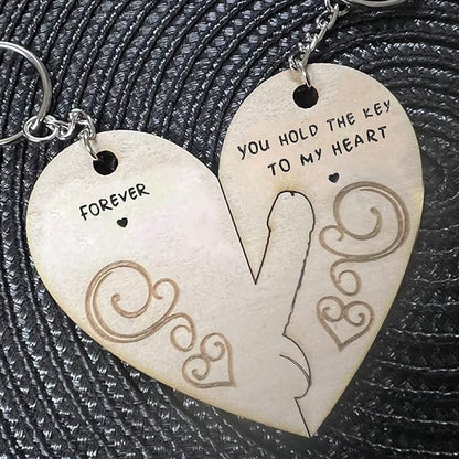 You Hold The Key to My Heart & Forever Couple Keychain