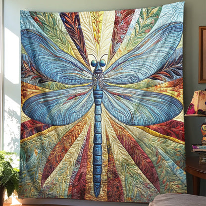 Whimsical Dragonfly Elegance Blanket - C014 - Premium Blanket