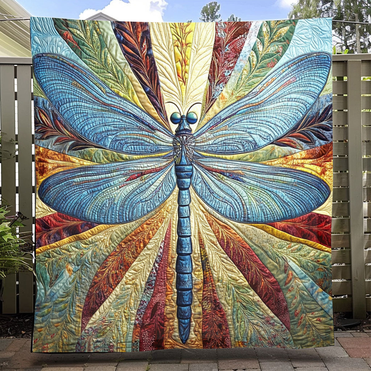 Whimsical Dragonfly Elegance Blanket - C014 - Premium Blanket