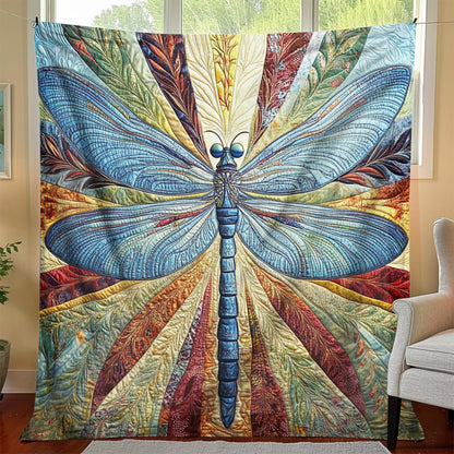 Whimsical Dragonfly Elegance Blanket - C014 - Premium Blanket