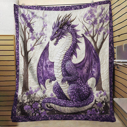 Purple Forest Dragon Blanket - C015 - Premium Blanket