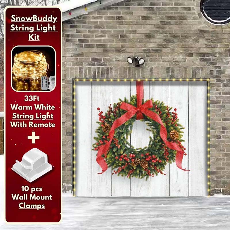 Christmas Wreath Garage Door Covers CC009