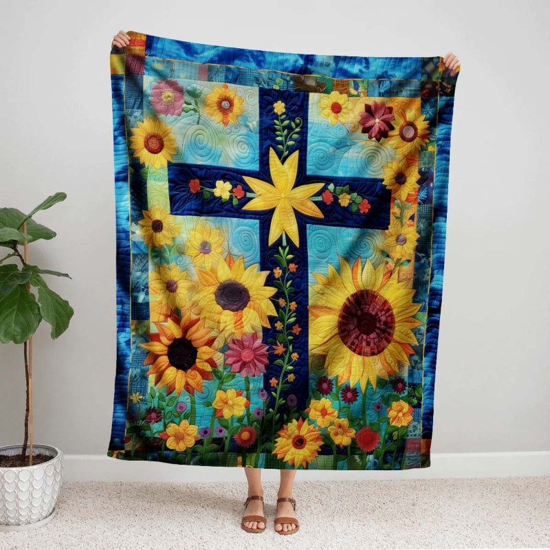 Sunlit Cross Blanket - D246 - Premium Blanket