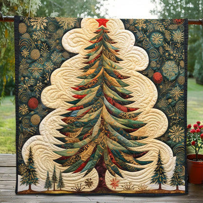 Christmas Tree and Snow Blanket - D265 - Premium Blanket