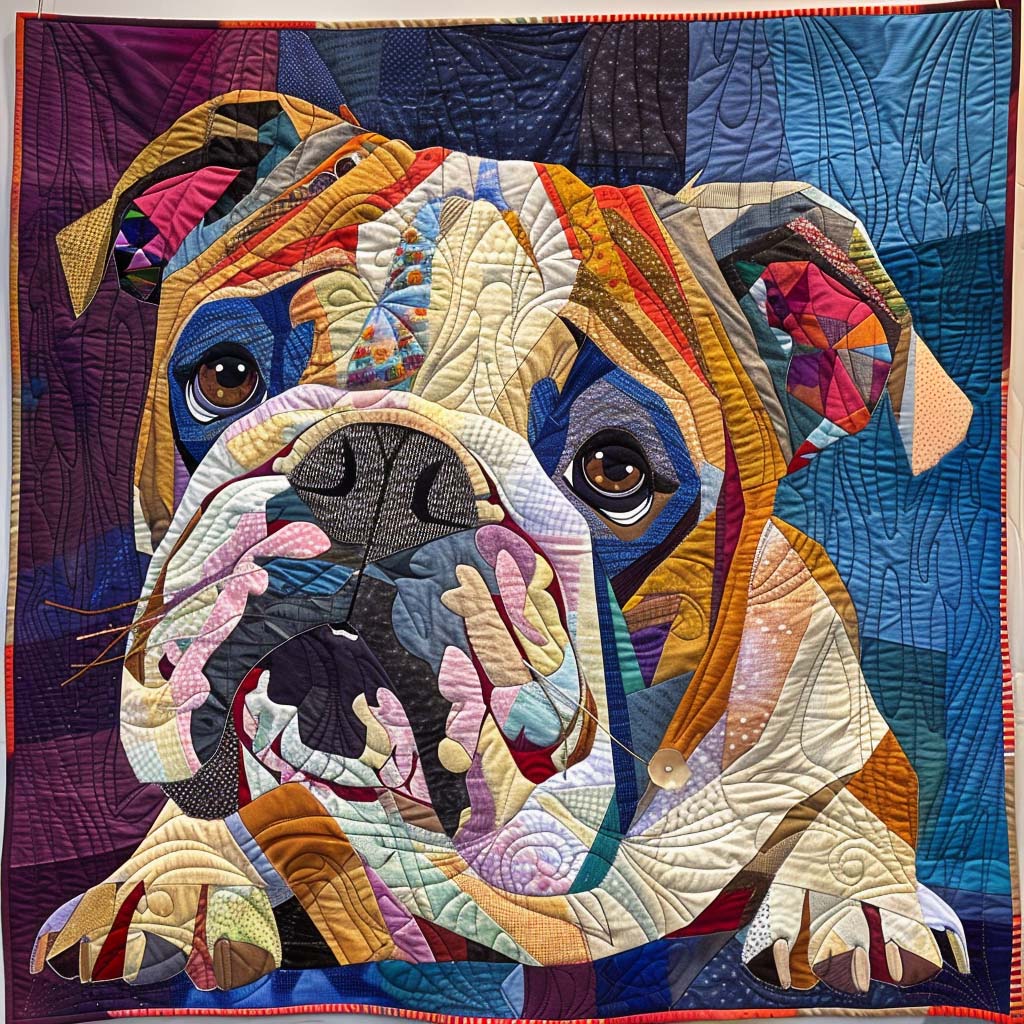 Cozy Bulldog Blanket - D292 - Premium Blanket