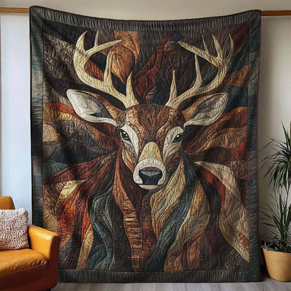 Woodland Majesty Elk Blanket - D302 - Premium Blanket