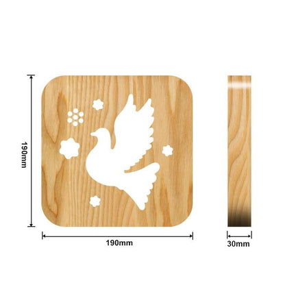 Dove Wooden Decorative Light