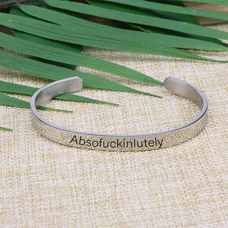 Absofukinlutely Engraved Bracelet