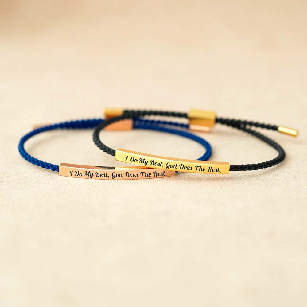 I Do My Best God Does The Rest Tube Bracelet