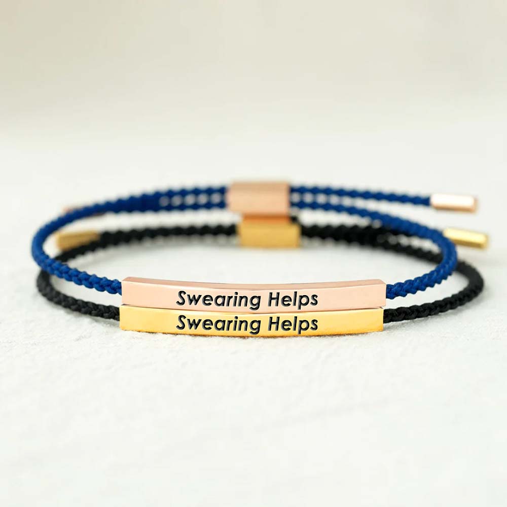 Swearing Helps Tube Bracelet