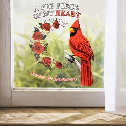 Cardinal Sticker - My Big Piece of Heart Decal 🐦