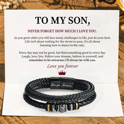 To My Son - Love You Forever Bracelet