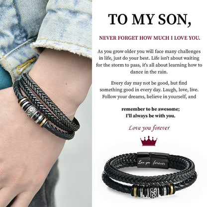 To My Son - Love You Forever Bracelet