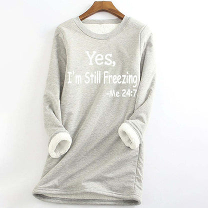 Women's Sweatshirt Pullover Fleece Teddy Fuzzy Letter Casual Round Neck Long Sleeve Top