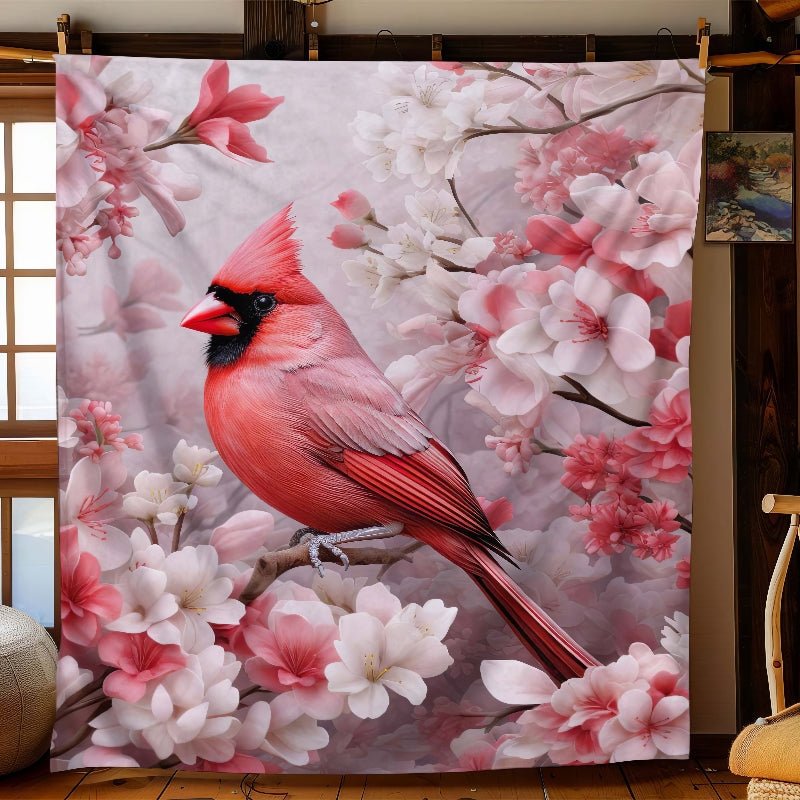 Cherished Memories Cardinal Blanket - F605 - Premium Blanket