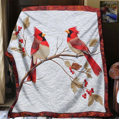 Heartfelt Red Cardinal Blanket - F606 - Premium Blanket