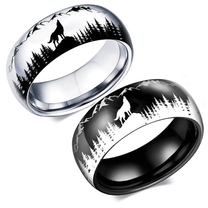 Wolf Couple Ring - A Symbol of Strength Guardianship