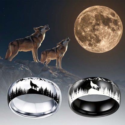 Wolf Couple Ring - A Symbol of Strength Guardianship