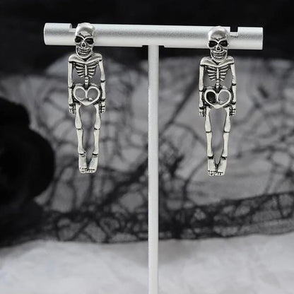 Skull Skeleton Drop Earrings