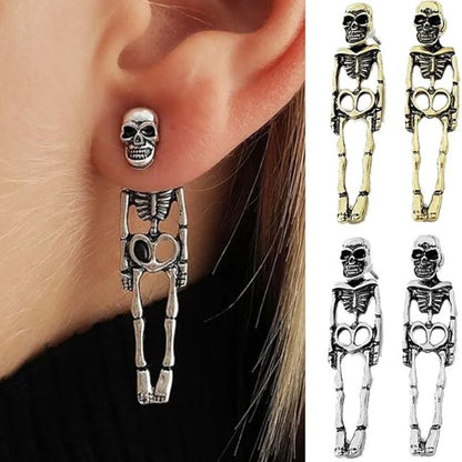 Skull Skeleton Drop Earrings