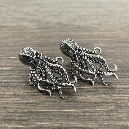 Vintage Gothic Punk Octopus Earrings 🐙