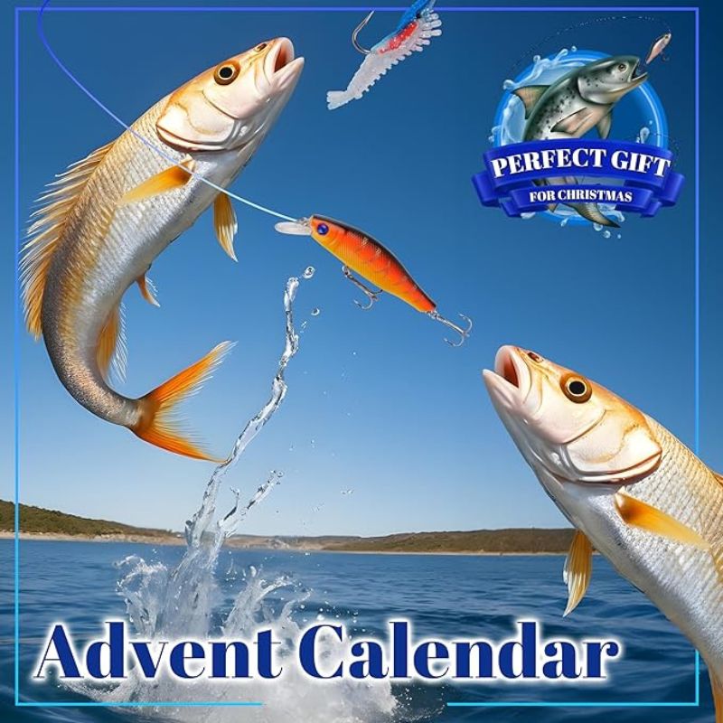 24 Days Christmas Countdown Fish Tackle Set