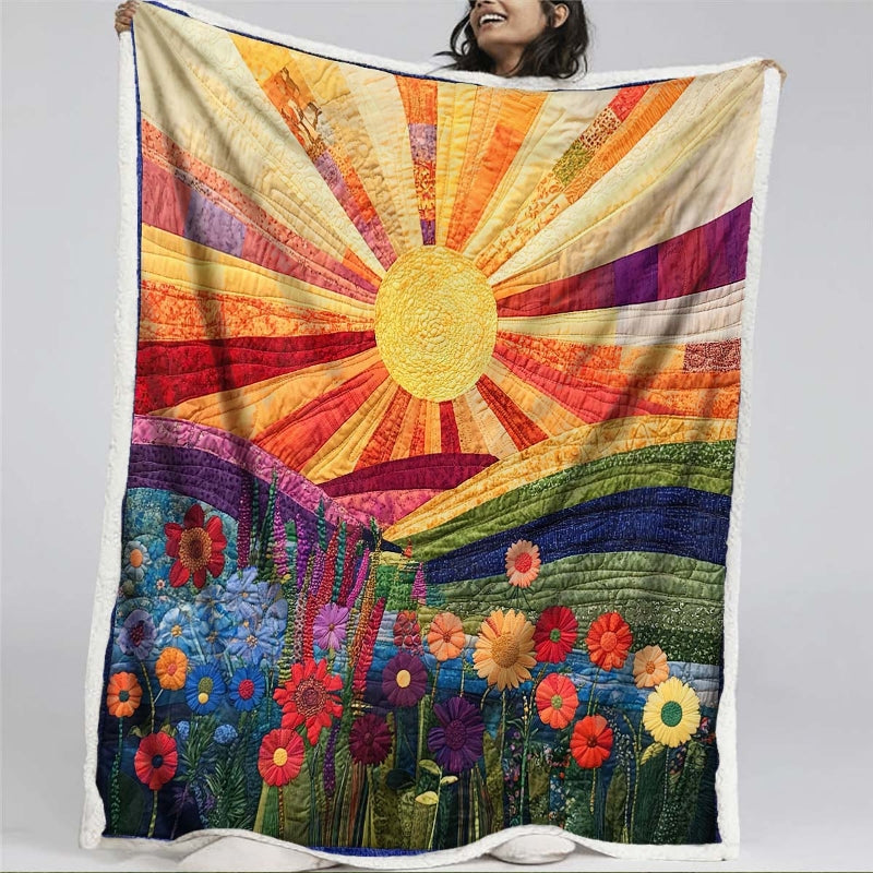 Blossoms in the Sun Blanket  - H207 - Premium Blanket