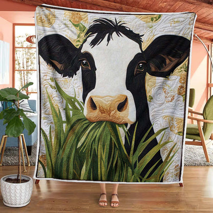 Grass Grazing Cow Blanket - H218 - Premium Blanket