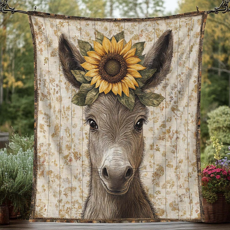 Sunflower Serenity Donkey Blanket - H224 - Premium Blanket