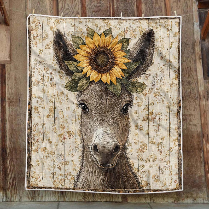 Sunflower Serenity Donkey Blanket - H224 - Premium Blanket