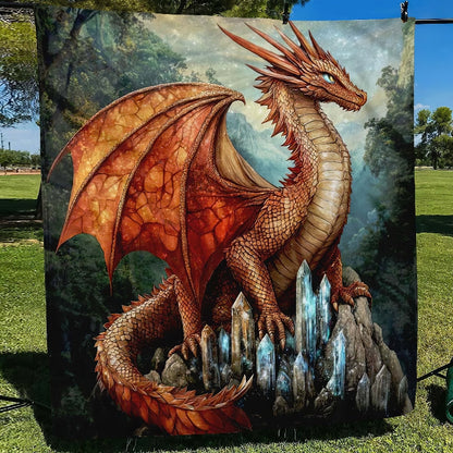 Frost Peak Dragon Blanket - H247 - Premium Blanket