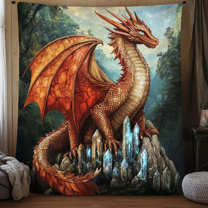 Frost Peak Dragon Blanket - H247 - Premium Blanket