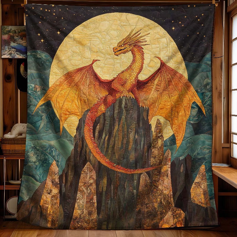 Moonlit Dragon Summit Blanket - H248 - Premium Blanket