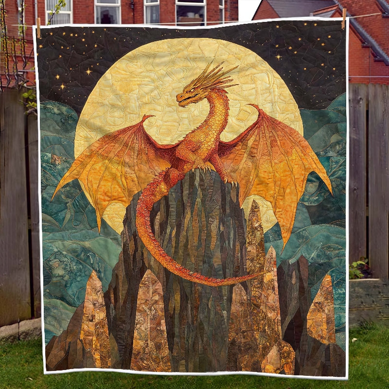 Moonlit Dragon Summit Blanket - H248 - Premium Blanket