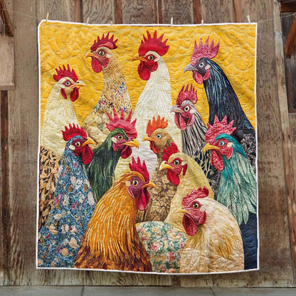 Radiant Roosters Blanket - H257 - Premium Blanket