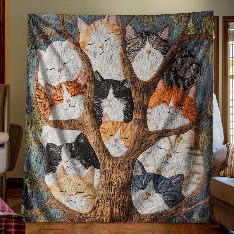 Purrfectly Playful Cats Blanket - H261 - Premium Blanket