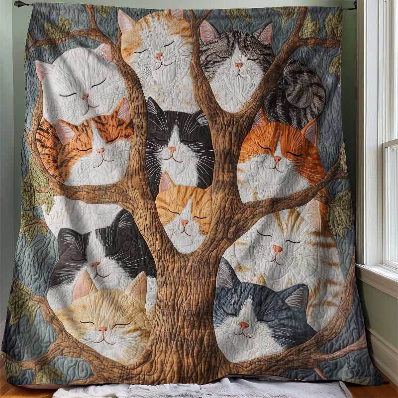 Purrfectly Playful Cats Blanket - H261 - Premium Blanket