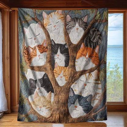 Purrfectly Playful Cats Blanket - H261 - Premium Blanket