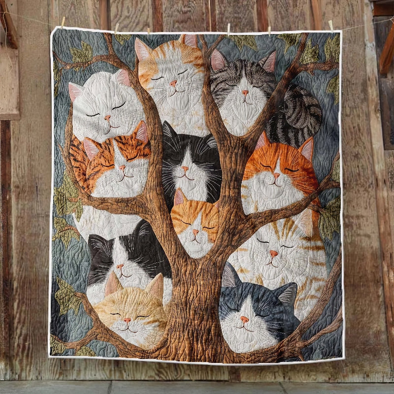 Purrfectly Playful Cats Blanket - H261 - Premium Blanket