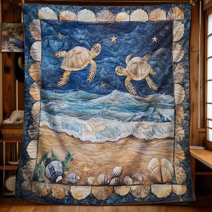 Marine Sea Turtles Blanket - H265 - Premium Blanket