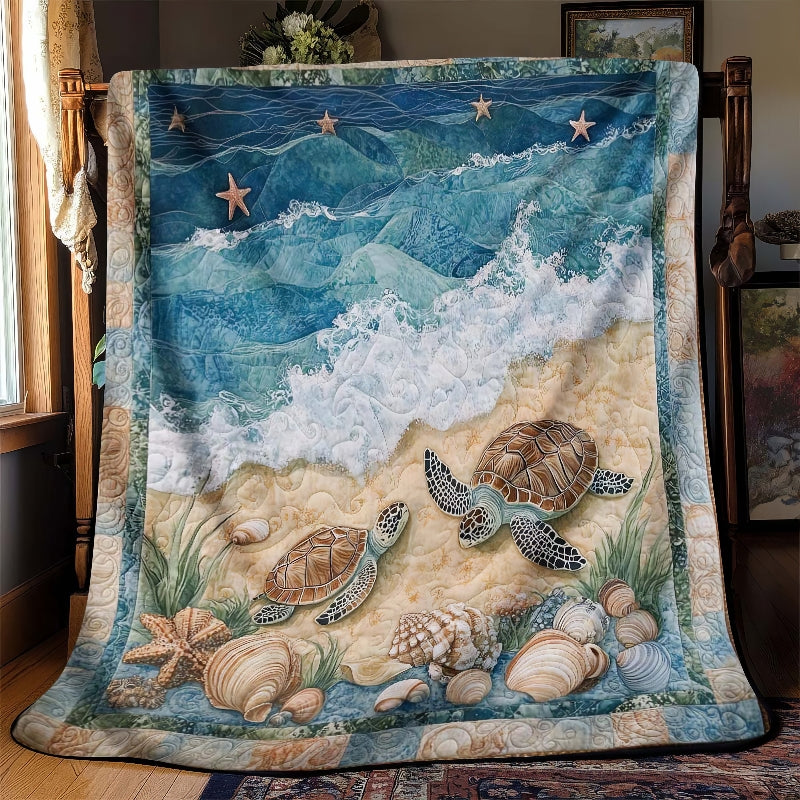 Marine Sea Turtles Blanket - H267 - Premium Blanket