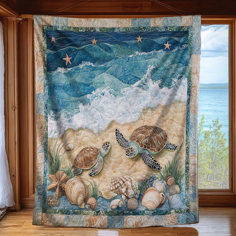 Marine Sea Turtles Blanket - H267 - Premium Blanket