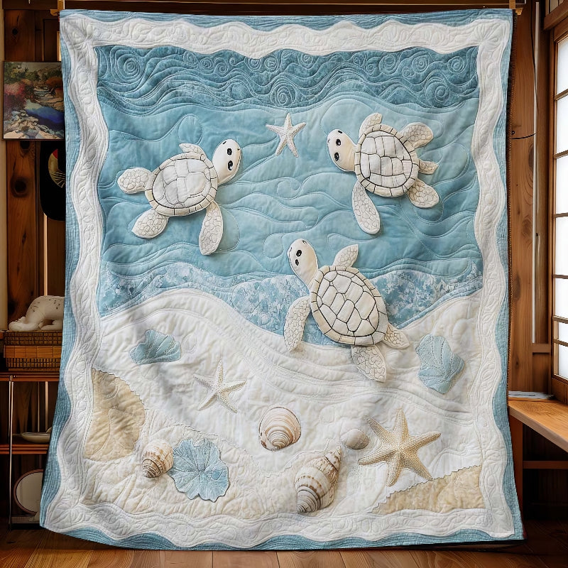 Marine Sea Turtles Blanket - H268 - Premium Blanket