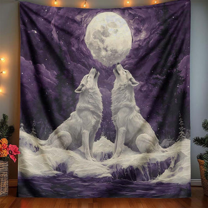 Mystic Moonlight Wolves Blanket - H272 - Premium Blanket